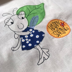 Stickdatei - Lily's Happy Spring Blatt